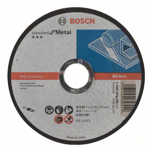 Doorslijpschijf gebogen Metal A - Bosch
