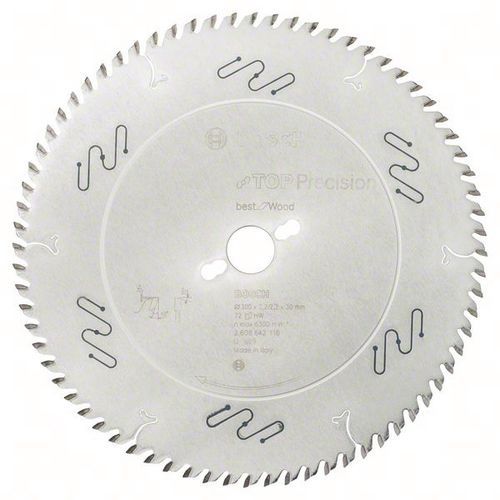 Cirkelzaagblad Laminated Panel Abrasive, Asgat Ø: 30 mm, Ø: 30 cm, Aantal tanden: 72, Type nr.: 2608642116
