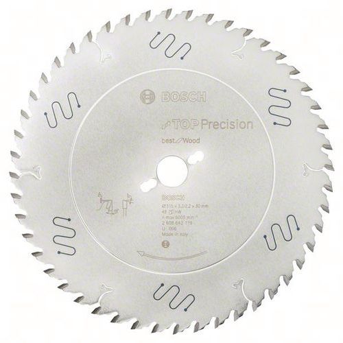 Cirkelzaagblad Laminated Panel Abrasive, Asgat Ø: 30 mm, Ø: 31.5 cm, Aantal tanden: 48, Type nr.: 2608642119