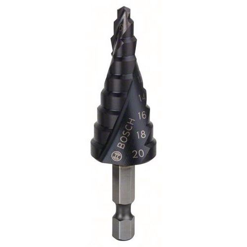 Trappenboor HSS-AlTiN 4-20, 70,5 mm 9 trappen - Bosch Trappenboor HSS-AlTiN 4-20, 70,5 mm 9 trappen - Bosch