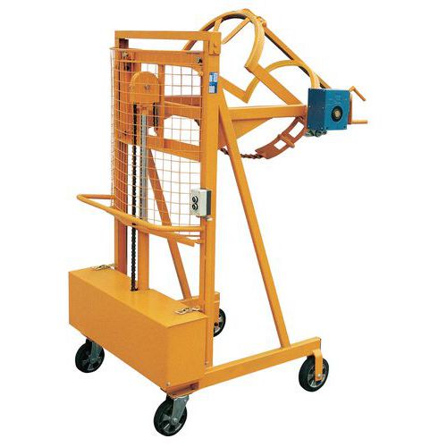 Basculeur Liftomat pour fût 110 à 220L - Avec batterie Basculeur Liftomat pour fût 110 à 220L - Avec batterie