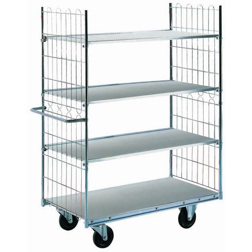 Etagewagen met gemelamineerde legborden - 4 legborden - Draagvermogen 300 kg