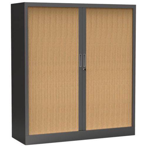 Roldeurkast Premium tweekleurig - Hoogte 136 cm