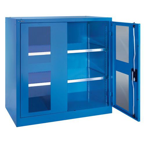 Opzet-draaideurkast met glazen deuren - Breedte 102 cm Opzet-draaideurkast met glazen deuren - Breedte 102 cm