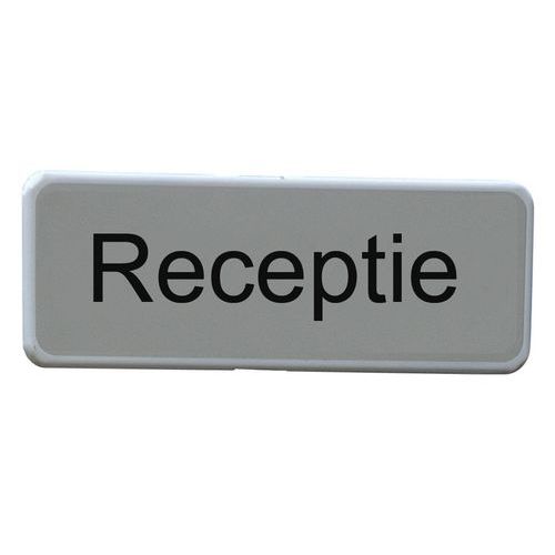 Informatiebord 60 x 20 cm - Receptie Informatiebord 60 x 20 cm - Receptie