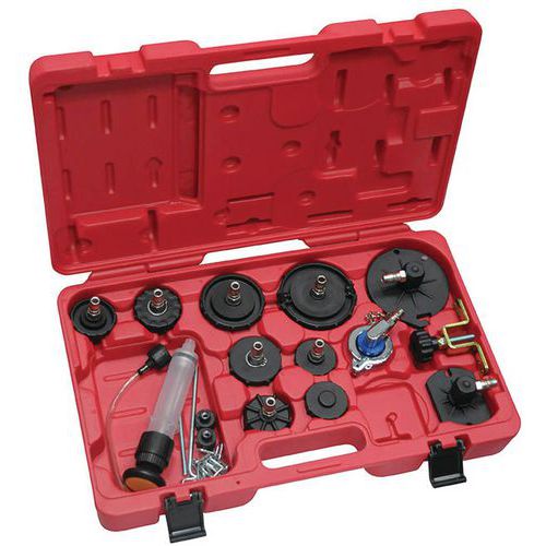 Coffet 11 pièces de bouchons et raccords de purgeur de frein Coffet 11 pièces de bouchons et raccords de purgeur de frein