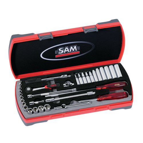 Coffret 1/4 de 33 outils en mm _ 73-RL33 Coffret 1/4 de 33 outils en mm _ 73-RL33