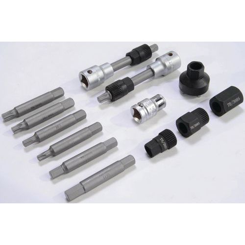 Gereedschap 9-delige set voor demontage poelie alternator Gereedschap 9-delige set voor demontage poelie alternator