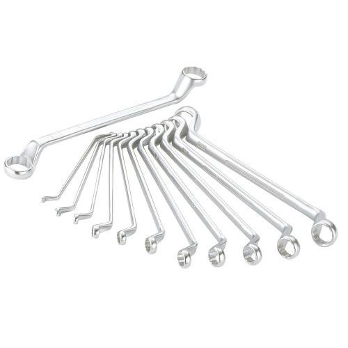 Kant ringsleutel polygonale J12D met tegengestelde knik in mm Kant ringsleutel polygonale J12D met tegengestelde knik in mm