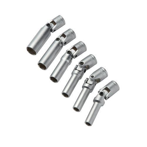 Jeu de 6 douilles pour bougies à cardan Jeu de 6 douilles pour bougies à cardan