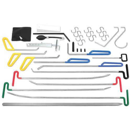 Kit de tringles et outils de débosselage sans peinture Kit de tringles et outils de débosselage sans peinture