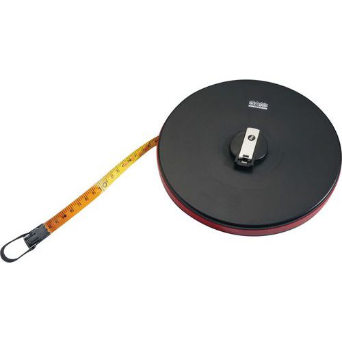 Mesure longue ruban fibre de verre revêtu PVC 50 m Mesure longue ruban fibre de verre revêtu PVC 50 m