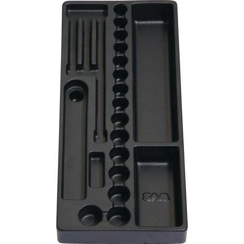 Module leeg voor doppen en toebehoren 3/8 - SAM Outillage Module leeg voor doppen en toebehoren 3/8 - SAM Outillage