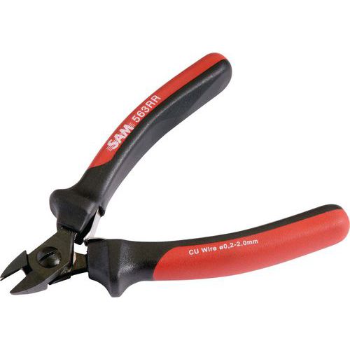 Pince électronique coupante diagonale bi-matière _ 563-RR Pince électronique coupante diagonale bi-matière _ 563-RR