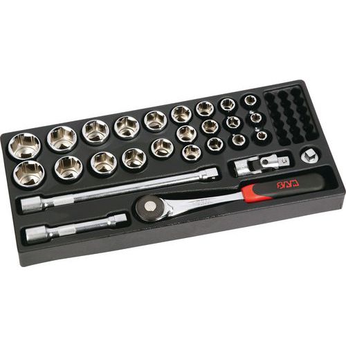 Plateau Modulosam 1/2 de 27 outils en mm _ 75-SH27PM Plateau Modulosam 1/2 de 27 outils en mm _ 75-SH27PM
