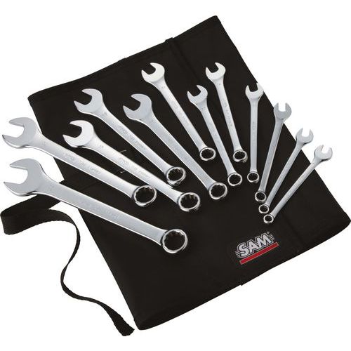 Trousse de 12 clés mixtes en mm laser surface drive Trousse de 12 clés mixtes en mm laser surface drive