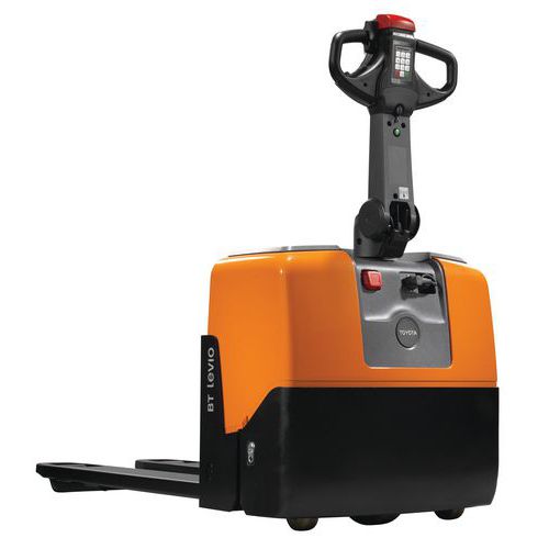 Ergonomische, elektrische pallettruck Toyota 1300 kg - Vork 1150 mm Ergonomische, elektrische pallettruck Toyota 1300 kg - Vork 1150 mm