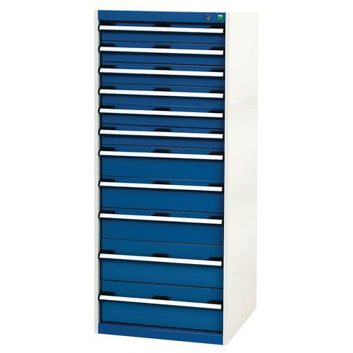 Ladekast met 11 laden Cubio - 1600x650x750mm - Bott