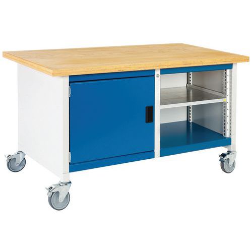 Verrijdbaar werkplaatsbank monobloc Cubio - Bott Verrijdbaar werkplaatsbank monobloc Cubio - Bott