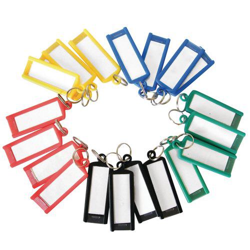 Porte-clés avec étiquette - porte-clef key clip assortis