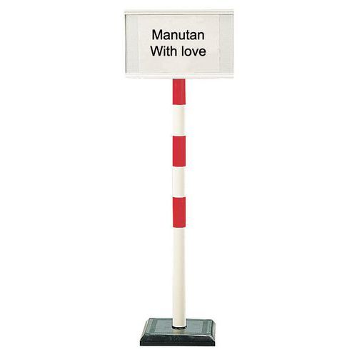 Paal met informatiepaneel A4 PVC - Premium Paal met informatiepaneel A4 PVC - Premium