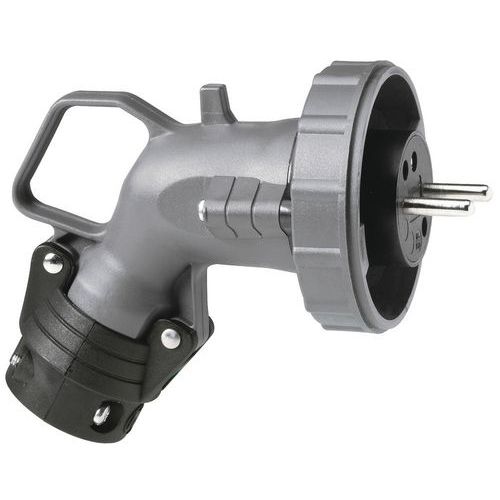 Haakse stekker Hypra 2-polig met aarde 16 A 230 V