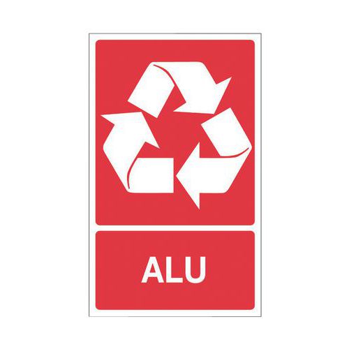 Panneau de signalisation pour tri sélectif - Aluminium
