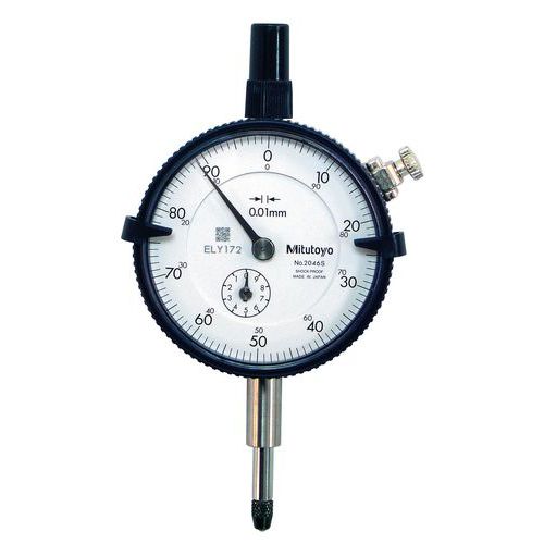Mechanische meetklok met poot 10 mm Mechanische meetklok met poot 10 mm