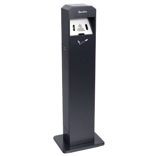 Cendrier-poubelle ou cendrier colonne sur socle Manutan - Manutan Expert