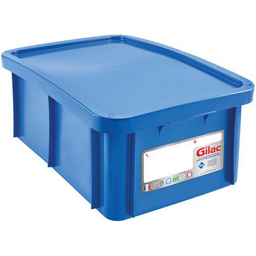 Bak antibacterieel GILACTIV met deksel 12 L tot 55 L - GILAC
