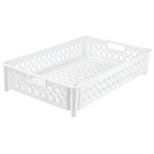 Caisse ajourée avec support d'empilage - Longueur 590 mm - 22 L _Gilac Caisse ajourée avec support d'empilage - Longueur 590 mm - 22 L _Gilac