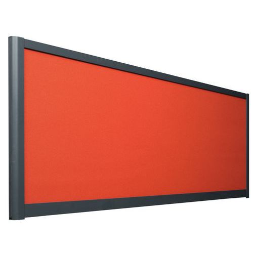Akoestisch scheidingsscherm 495x1600 - Profiel grijs