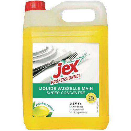 Vloeibaar handafwasmiddel Jex Professionnel citroen - Fles 1 l of 5 l
