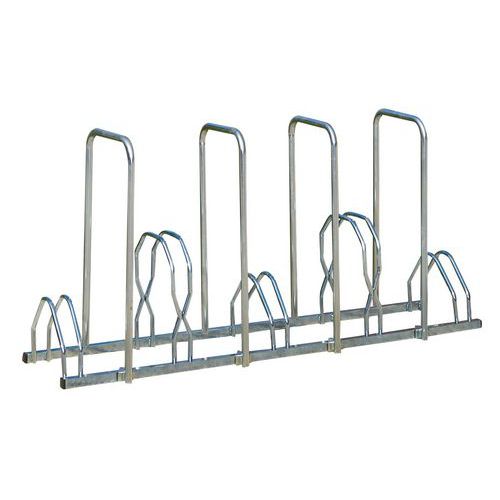 Fietsenrek 2 niveaus 4 beugels - 5 plaatsen Fietsenrek 2 niveaus 4 beugels - 5 plaatsen