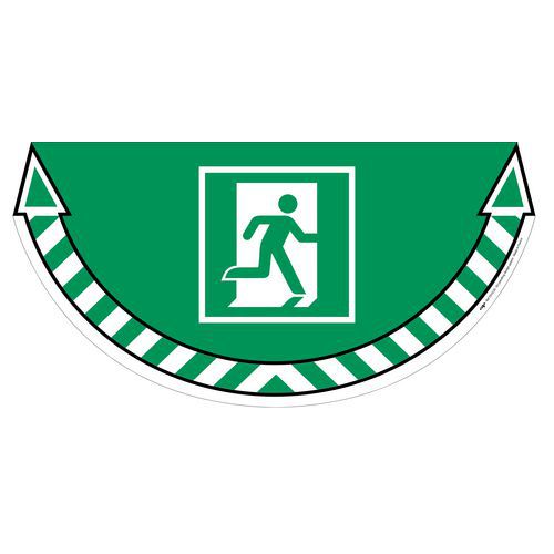 Sticker voor vloer - nooduitgang Sticker voor vloer - nooduitgang