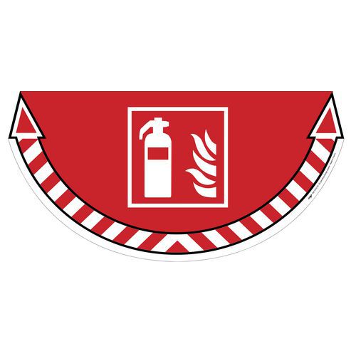 Sticker voor vloer - brandblusser Sticker voor vloer - brandblusser