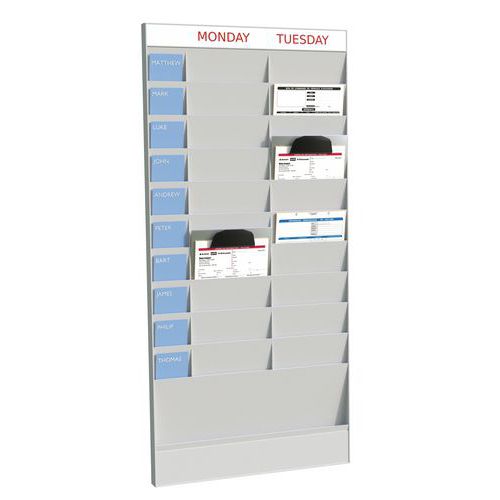 Weekplanner 20 vakken - A4 - Paperflow Weekplanner 20 vakken - A4 - Paperflow