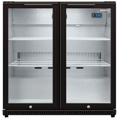 Frigo de bar avec porte vitrée - 2 portes vitrées, 186 litres - Husky. Frigo de bar avec porte vitrée - 2 portes vitrées, 186 litres - Husky.