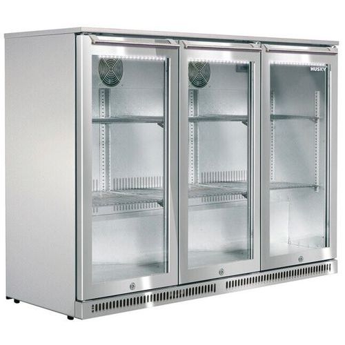 Frigo de bar avec porte vitrée - 3 portes vitrées, 310 litres - Husky. Frigo de bar avec porte vitrée - 3 portes vitrées, 310 litres - Husky.