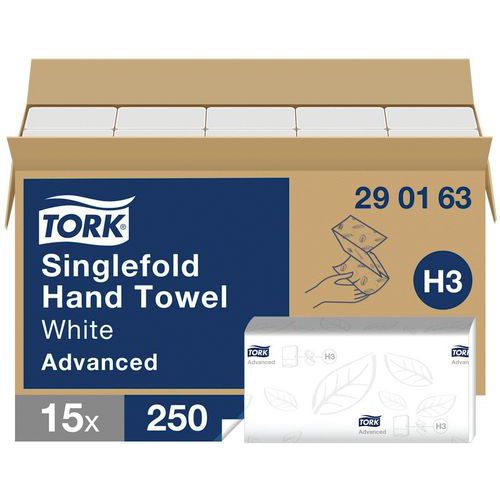 Handdoek Tork Advanced H3 - ZZ-vouw Handdoek Tork Advanced H3 - ZZ-vouw