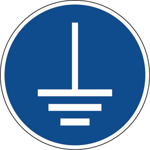 Gebodsbord - Aarding verplicht - Aluminium