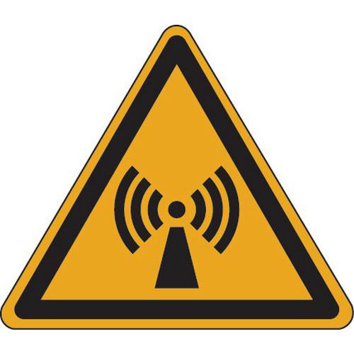 Panneau Danger - Radiations non ionisantes - Adhésif Panneau Danger - Radiations non ionisantes - Adhésif