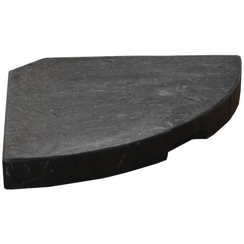 Dalle béton 18 kg pour pied de parasol en croix anthracite Proloisirs Dalle béton 18 kg pour pied de parasol en croix anthracite Proloisirs