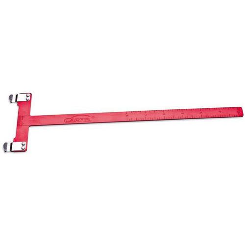 Equerre metal pour repères sur corde d'arc Equerre metal pour repères sur corde d'arc