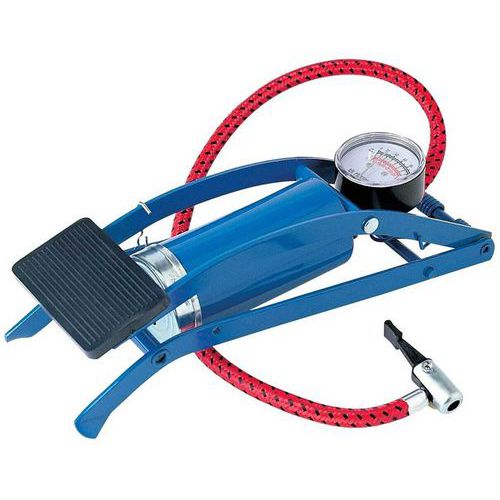 Voetpomp met manometer Voetpomp met manometer