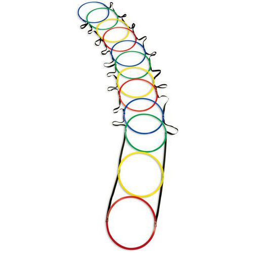 Echelle d'agilite avec 12 cercles Echelle d'agilite avec 12 cercles
