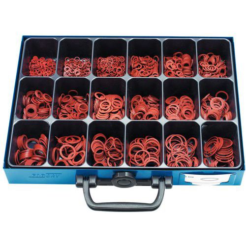 Assortimentsdoos met fiberringen - 1910 stuks Assortimentsdoos met fiberringen - 1910 stuks