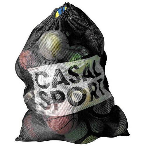 Opbergzak in gaas voor ballen zwart - Casal Sport Opbergzak in gaas voor ballen zwart - Casal Sport