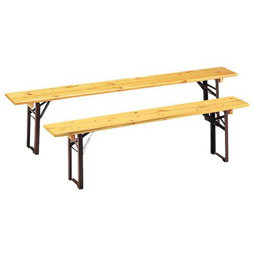 Klapbank hout 160 cm en 220 cm Klapbank hout 160 cm en 220 cm