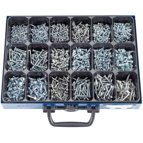 Assortimentsdoos met plaatschroeven - 1475 stuks Assortimentsdoos met plaatschroeven - 1475 stuks